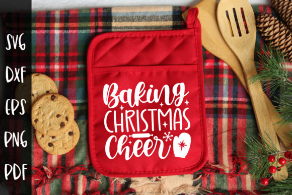 Baking Christmas Cheer Pot Holder SVG: Crafts & Graphics