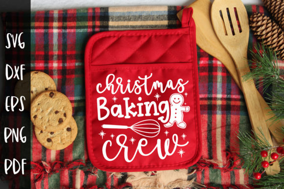 Christmas Baking Crew Pot Holder SVG: Graphics for Crafts & Content