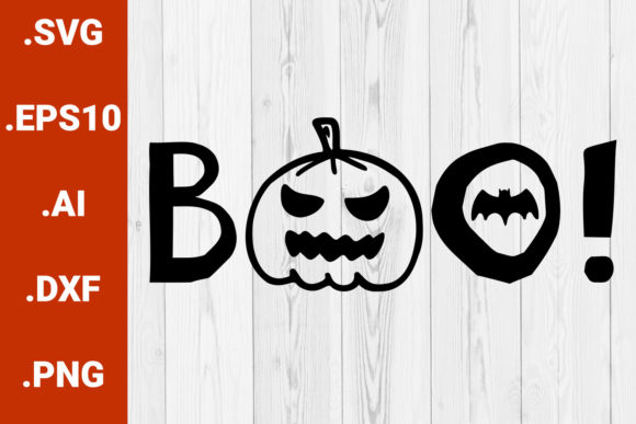 Halloween Boo Cricut Quote: Graphics for Crafts & Local Branding