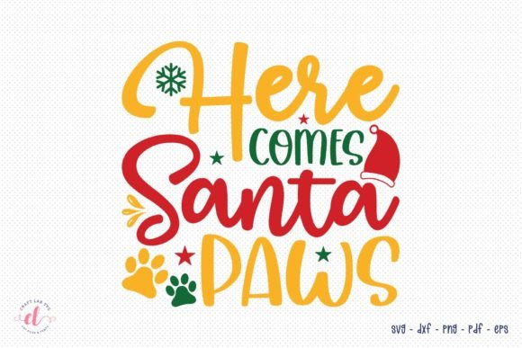 Here Comes Santa Paws: Christmas Dog SVG for Crafts & Graphics