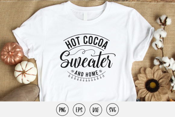 Hot Cocoa Sweater and Home SVG Design: Graphics for Crafts-Driven Branding