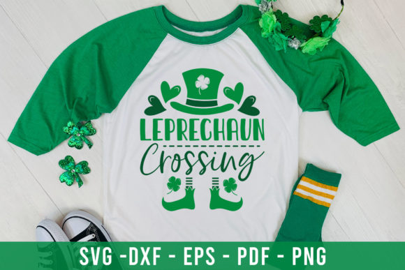 Leprechaun Crossing SVG: Graphics for Crafts & Content
