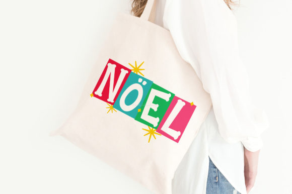 Noel Retro Quote: Holiday Graphics for Crafts & Content